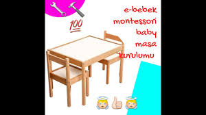 E Bebek Ten Montessori Masa Aldik Ve Birlikte Kurulumunu Yaptik Youtube