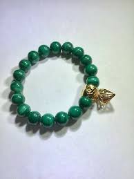 Russell Simmons Green Malachite Bead Strand Raw Diamond Bracelet Ebay Green Beaded Bracelets Green Gemstone Bracelet Gemstone Bracelets