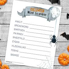 I loved the hp series, and have actually read it. Halloween Word Scramble Game Eighteen25