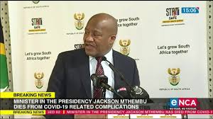 Patricia de lille (née lindt; Minister In The Presidency Jackson Mthembu Dies From Covid 19 South Africa Rich And Famous
