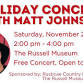 Holiday Concert with Matt Johnson event image