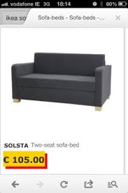 Detailed measurements wall bed measurements Ikea Solsta 2 Seat Sofa Bed For Sale In Templeogue Dublin From Hughm