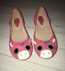 Cute Bloch Pink Suede Unicorn Ballerina Shoes Size 36 4 4 5