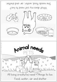 Pet Animal Needs Coloring Booklet Pets Family Science Student Activities
