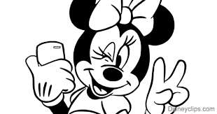It is easy to color and the kids sure would relate to it too. Minnie Mouse Misc Activities Coloring Pages Disneyclips Com