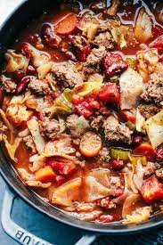 Oct 13, 2018 · hamburger soup is a quick and easy meal loaded with vegetables, lean beef, diced tomatoes and potatoes. Best Ever Beef And Cabbage Soup The Recipe Critic