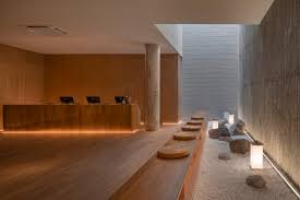 One can choose accessories in steel or heavy metal for book shelves and night lamps. Spa Architecture And Design Archdaily