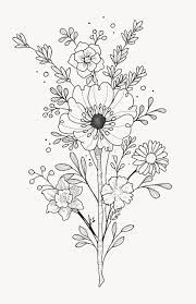 Easy to draw flower bouquet. Bouquet Wildflower Drawing Flower Drawing Doodle Art Drawing