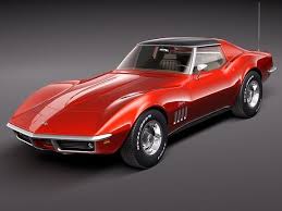 Chevrolet Corvette C3 1969 3d Model Chevrolet Corvette Chevrolet Corvette Stingray Corvette C3