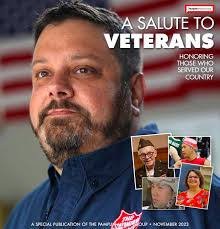 Print story to introduce Salute to Veterans