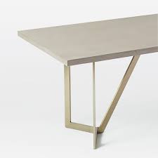 Tower Dining Table Concrete In 2020 Concrete Dining Table West Elm Dining Table Dining Table