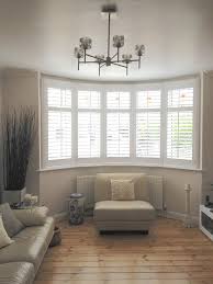 Diy Bay Window Curtain Rod For Less Budget Bay Window Curtains Bedroom Diy Small Decor Livi Bay Window Living Room Living Room Windows Home Living Room