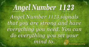 Angel Number 1123 Meaning Sunsigns Org Angel Numbers Angel Number Meanings Number Meanings