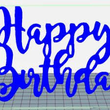 Sometimes it takes hours and hours for me to come up with an idea of a free printable that i want to create for the blog. Happy Birthday Cake Topper Printable 3d Models Stlfinder