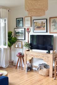 How Our Editor Completely Transformed Her Living Room Boho Dining Room Living Room Dining Room Combo Console Table Living Room