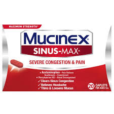 Sinus infection and sinusitis are infections or inflammation of the four sinus cavities. Sinus Max Severe Congestion Relief Caplets Mucinex Usa