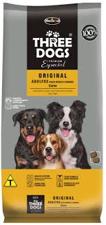 Three Dogs Original Adultos Linck Racoes