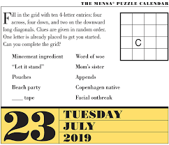 Themed crossword puzzles with a human touch. Puzzle Solutions Page A Day