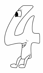 Von von zahl zu zahl gratis : Zahl 4 Malvorlage Coloring And Malvorlagan