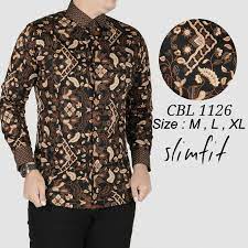 Jika pada umumnya baju koko identik dengan warna yang polos, sekarang kita bisa cobain baju koko dengan motif batik. Murah Kemeja Batik Pria Slim Fit Lbl242 Baju Batik Pria Slim Fit Lbl242 Shopee Indonesia