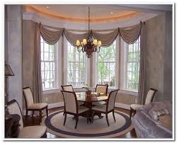 With this mix of modern trends and vintage touches, there's plenty of living room curtain ideas to inspire your own design. Curtains For Bay Windows In Dining Room Dining Room Window Treatments Window Treatments Living Room Dining Room Curtains