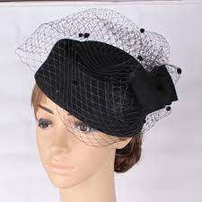 High Quality 100 Wool Black Fascinator Hats Base With Birdcage Veil Bridal Veils Occasion Hair Accessoires Cocktail Hats Myq136 Base Base Hatbase Fascinator Aliexpress