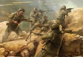 Soviet Soldiers In Afghanistan Cold War Military Military Drawings Military Artwork