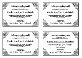 4222020 contoh undangan tahlilan 1000 hari meninggalnya doc sumber dari. Ucapan 100 Hari Pdf