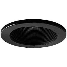 Juno 4 black baffle white trim recessed light. Nora 4 Black Adjustable Stepped Baffle Trim 90494 Lamps Plus