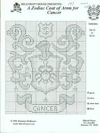 It is a great simple stitch, useful for many different projects and always looks good. A Zodiac Coat Of Arms For Cancer Hillcroft House