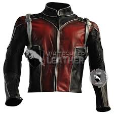 Scott Lang Ant Man Leather Costume Suit Free Shipping