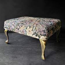 Maybe you would like to learn more about one of these? Vintage Floral Footstool Gold Cast Metal Brass Legs Footstool Metal Casting Vintage Floral