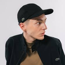 LACOSTE（ラコステ） フロントブランク6パネルキャップ （ブラック）