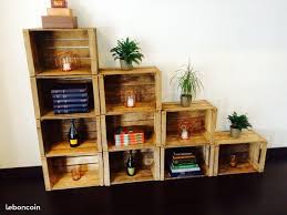 une etagere en caisse bois de lartdelacaisse fr decoration caisse en bois meubles en caisse deco caisse de vin