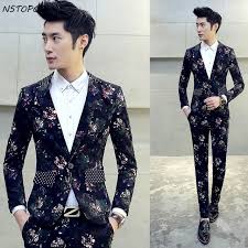 Welcome to the m&s website. Jacket Pant Mens Flower Suit New Brand Floral Print Suit Party Wedding Suits Male Slim Fit Designer Dress Plus Size 4xl 5xl Onshopdeals Com