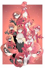 Elastigirl The Incredibles Anime Character Art Cartoon Art