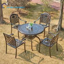 Never submerge your furniture in a swimming pool as prolonged exposure to pool chlorine will severely damage the finish of the furniture and will cause. Good Price Die Cast Aluminum Outdoor Furniture Garden Dining Table With 4 Chair China Cast Aluminum Outdoor Furniture Cast Aluminum Outdoor Furniture Garden Made In China Com