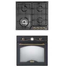1 de ce sa folosesti un cuptor incorporabil? Pachet Rustic Cuptor Electric Si Plita Gaz Delonghi Old Black