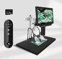 Vividia HM-1310AF HDMI/LCD/USB Digital Auto Focus Microscope with 10" LCD  Screen 13MP Resolution 500x Magnification Flex Metal Stand