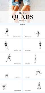 Top 10 Exercises For Long Lean Toned Quads Fitness Body Lean Thighs Quads Exercises