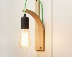 Wall Light Bracket Hardwired To Mains English Elm Wall Lights Wooden Wall Lights Wall Sconce Lighting