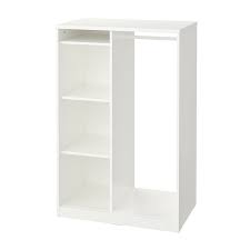 Syvde Kleiderschrank Offen Weiss 80x123 Cm Ikea Osterreich Open Wardrobe Ikea Ikea Wardrobe