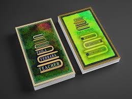 For the person responsible for lining up substitute. 3rd Teacher Business Card We Realize Custom Business Cards Flickr