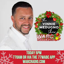 LIVE AT FIVE TODAY ON Music Radio 77 WABC! It's the Mr. Christmas Holiday  Special featuring Vinnie's Voicemal from YOU the listener… maybe you'll  hear your picks