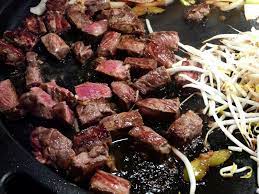 New York Steak Teppanyaki Recipe Teppanyaki Recipe Grilled Steak Recipes Seared Salmon Recipes