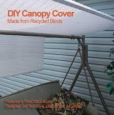 Diy canopy for an old outdoor swing. Party Finecraftguild Diy Crafts Home Decor Recipes Beautifully Recycled Tutorials Diy Outdoor Deck Designs Backyard Canopy Outdoor