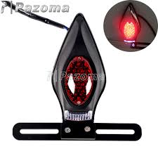 Retro Motorcycle Teardrop Led Taillight Tail Light For Harley Sportster Dyna Road King Custom License Plate Bracket Stop Lamp Aliexpress