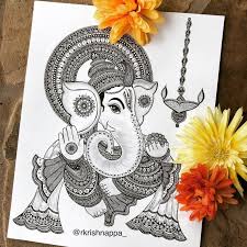 Hd wallpapers and background images Easy Mandala Art Of Lord Ganesha Novocom Top
