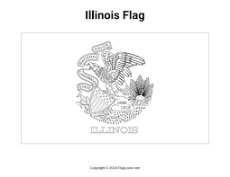 In case you don\'t find what you are looking for, use the top search bar to search. Free Illinois Flag Coloring Page