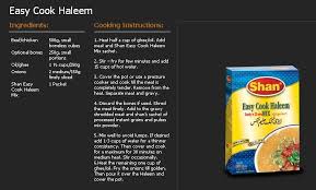 Easy Cook Haleem Shan Consumer Easy Cooking Shan Foods Cooking